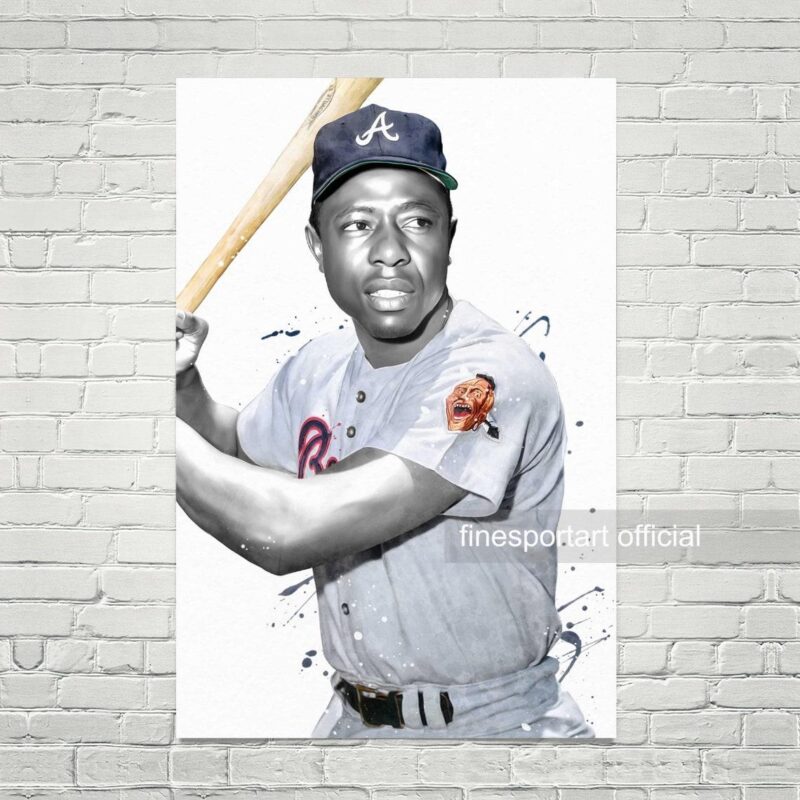 Hank Aaron Atlanta Poster