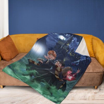 Harry Potter Gift Harry Potter Ron Weasley Hermione Granger Gift For Fan Comfy Sofa Throw Blanket Gift 2