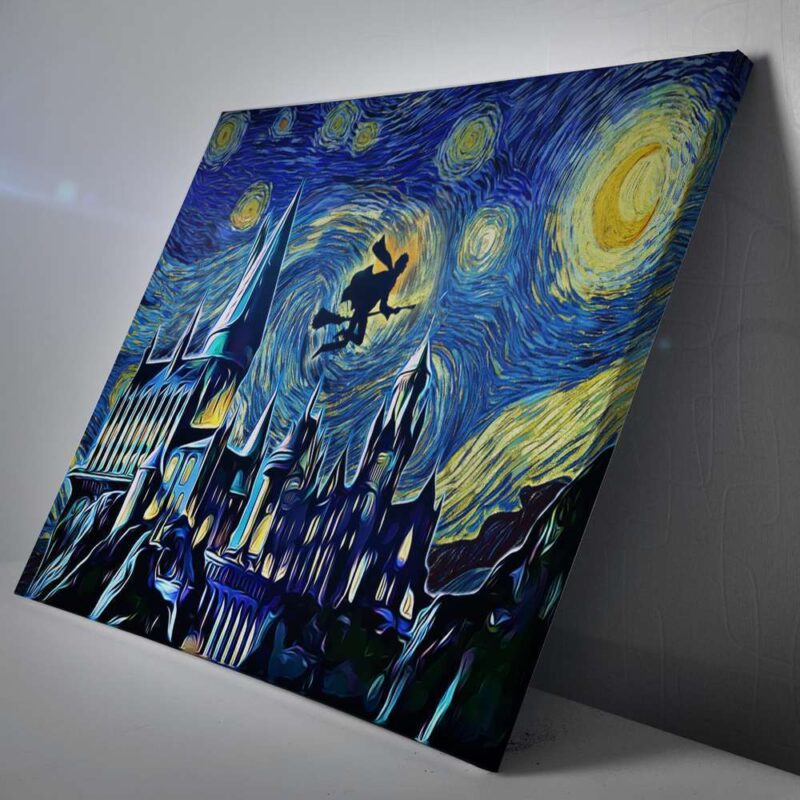Harry Potter Starry Night Hogwarts Canvas Poster Print Wall Art Decor 1