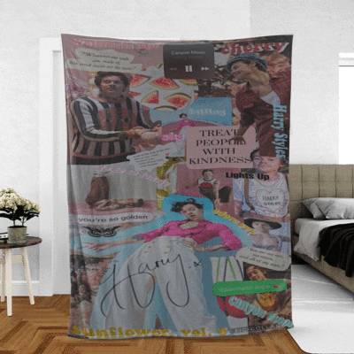 Harry Styles Fine Line Art Ver3 Thank You For The Memories Gifts Lover, Harry Styles Gift For Fan Comfy Sofa Throw Blanket Gift