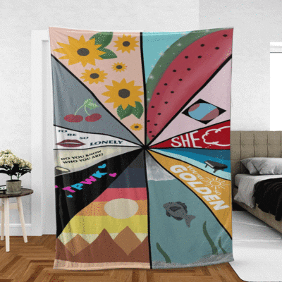 Harry Styles Fine Line Art Ver5 Thank You For The Memories Gifts Lover, Harry Styles Gift For Fan Comfy Sofa Throw Blanket Gift