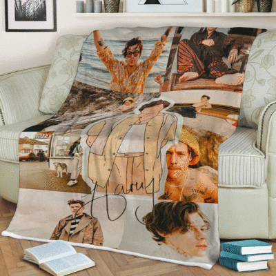 Harry Styles Fine Line Thank You For The Memories 102 Christmas Gift, Harry Styles Gift For Fan Comfy Sofa Throw Blanket Gift