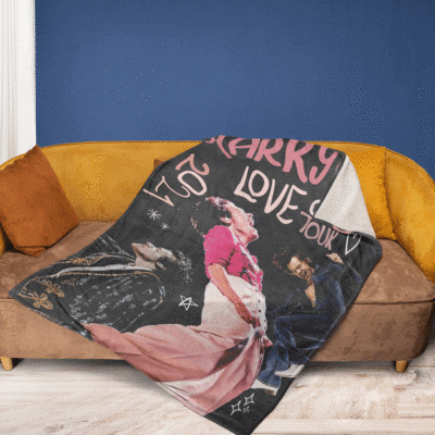 Harry Styles Fine Line Thank You For The Memories 2021 Christmas Gifts Lover Harry Styles Gift For Fan Comfy Sofa Throw Blanket Gift 2