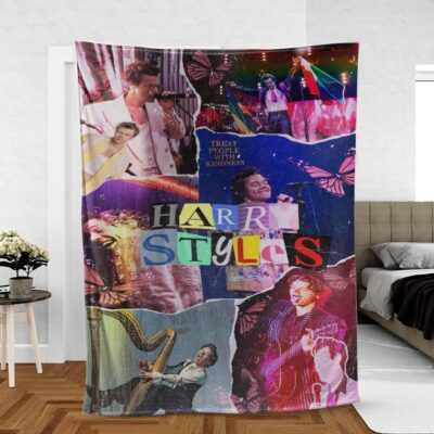 Harry Styles Music Gift For Fans, Harry Styles Comfy Sofa Throw Blanket Gift 1 Harry Styles Comfy Sofa Throw Blanket Gift