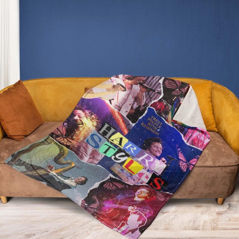 Harry Styles Music Gift For Fans Harry Styles Comfy Sofa Throw Blanket Gift 2