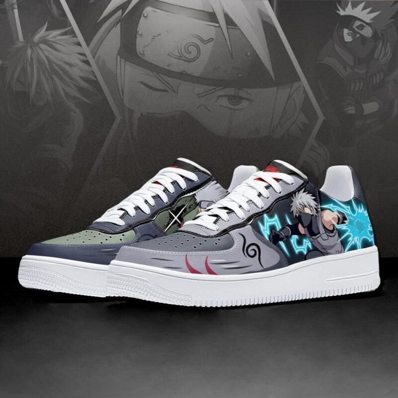 Hatake Kakashi Air Force 1 Sneakers Anbu and Jounin Naruto Custom Anime Shoes 2
