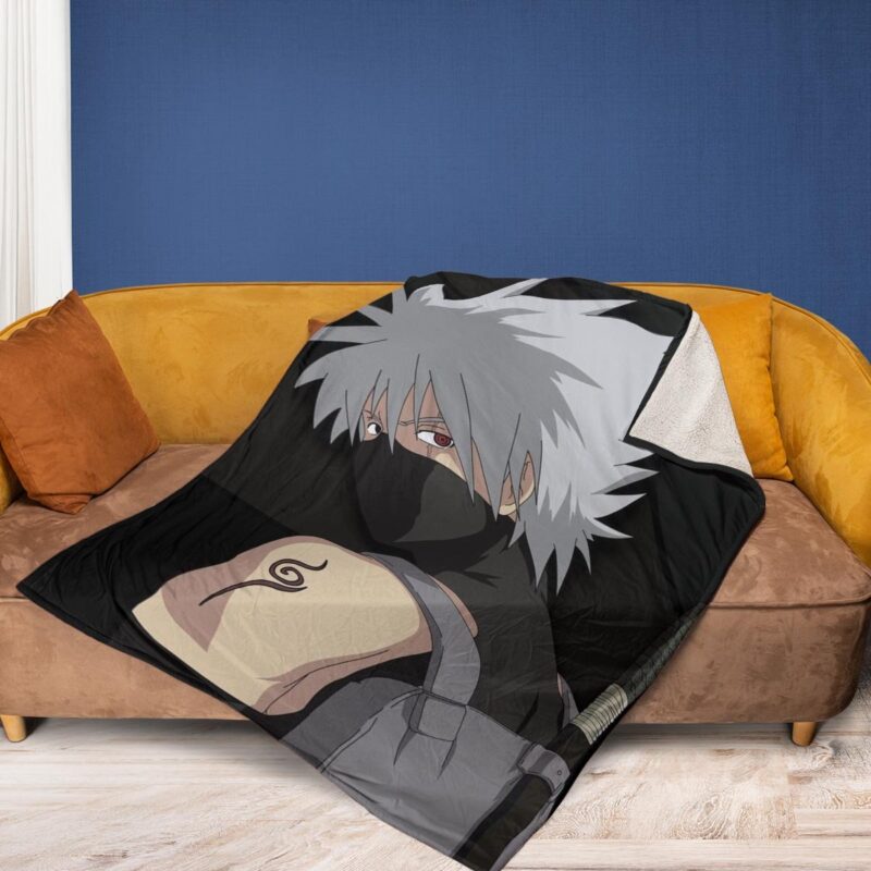 Hatake Kakashi Anime Naruto Japan Fleece Blanket Gift For Fan