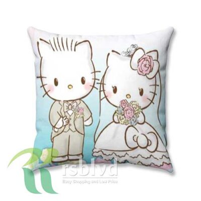 Hello Kitty Wedding Wallpaper Custom Pillow Case Cover