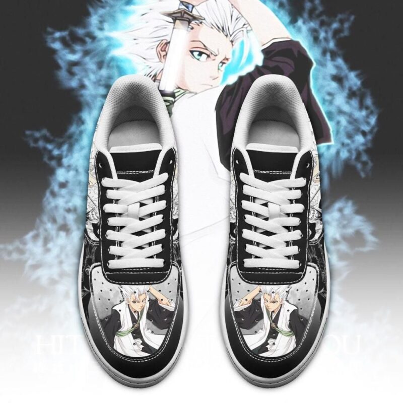 Hitsugaya Sneakers Bleach Anime Shoes Fan Gift Idea Air Force 1 Sneakers 1