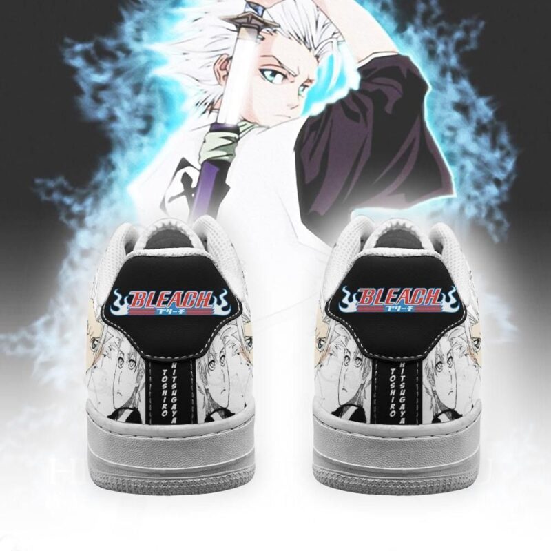 Hitsugaya Sneakers Bleach Anime Shoes Fan Gift Idea Air Force 1 Sneakers 2