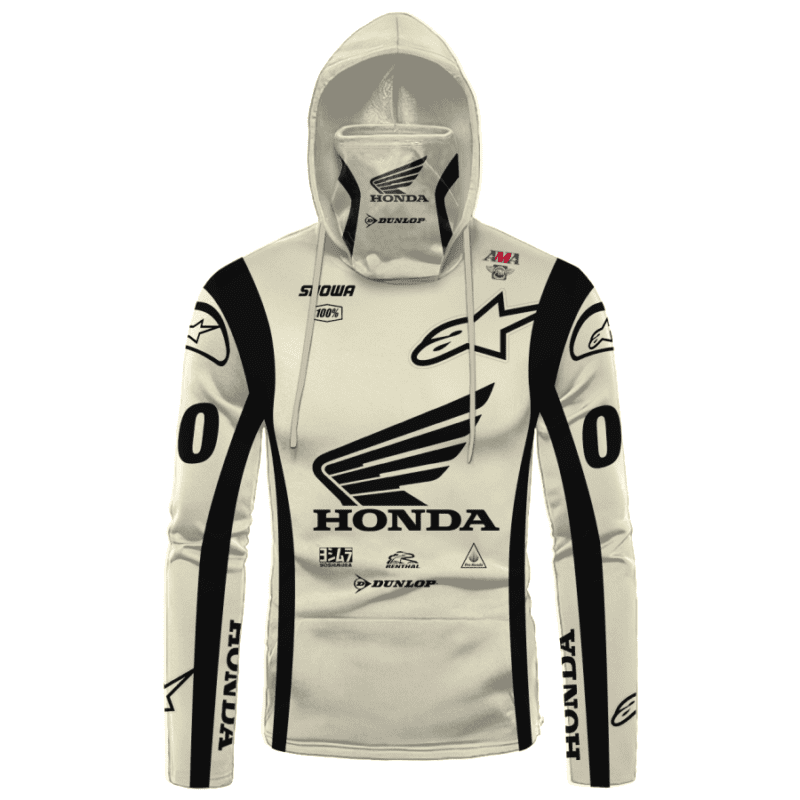 Honda Motogp Racing Dunlop Showa Gaiter Hoodie 672 1