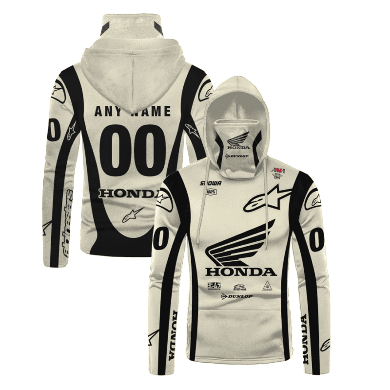 Honda Motogp Racing Dunlop Showa Gaiter Hoodie 672