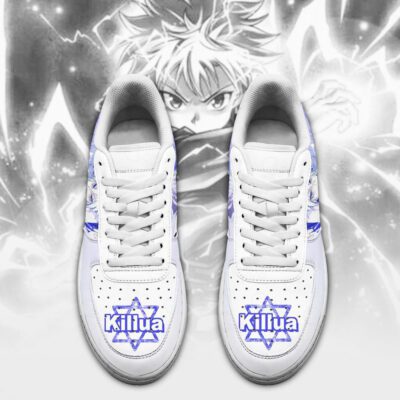 Hunter x Hunter Killua Air Force 1 Sneakers Custom Anime Shoes 1 Hunter x Hunter Killua Air Force 1 Sneakers Custom Anime Shoes 1