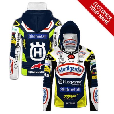 Husqvarna Racing Team All Over Designed Custom Name Gift For Husqvarna Racing Team Fans Gaiter Hoodie GH0926