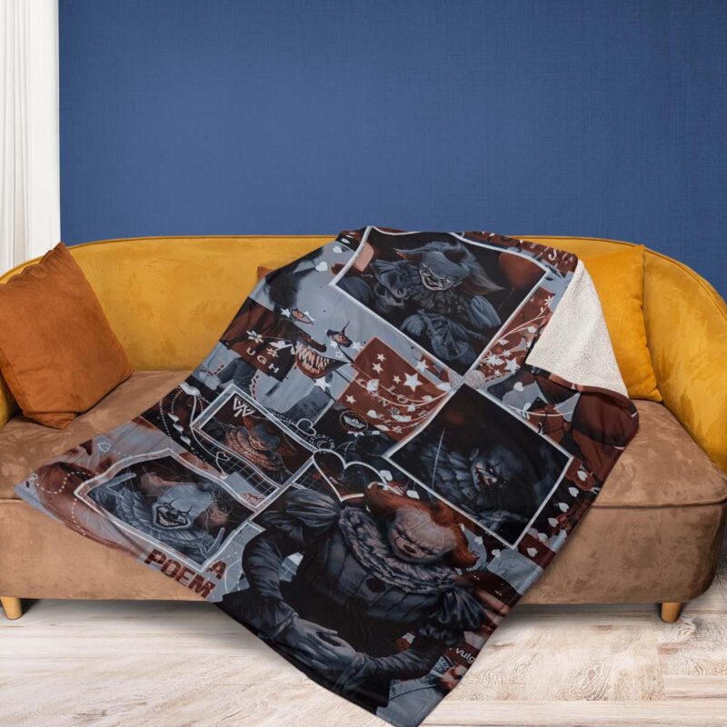 Pennywise Birthday Gift Comfy Sofa Throw Blanket Gift