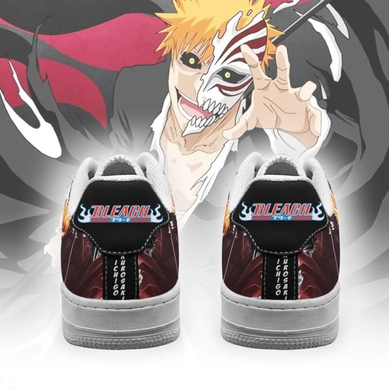 Ichigo Hollow Sneakers Bleach Anime Shoes Fan Gift Idea Air Force 1 Sneakers 2