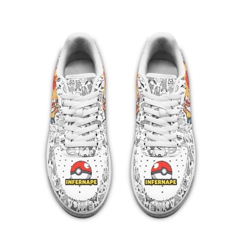 Infernape Sneakers Pokemon Shoes Fan Gift Air Force 1 Sneakers 1