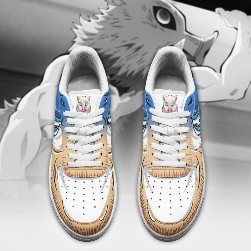 Inosuke Air Force 1 Sneakers Custom Sword Demon Slayer Shoes 1