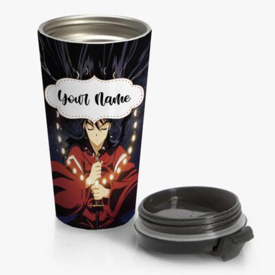 Inuyasha Art Travel Mug Custom Personalized Name Stainless Steel Bottle