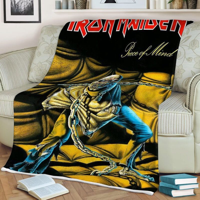 Iron Maiden Piece Of Mind Gift For Fan Comfy Sofa Throw Blanket Gift