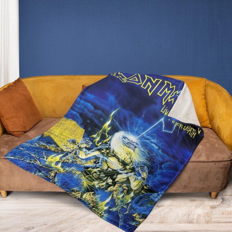 Iron Maiden Heavy Metal Music Band Live After Death Fan Gift Iron Maiden Heavy Metal Music Band Gift For Fan Comfy Sofa Throw Blanket Gift 2