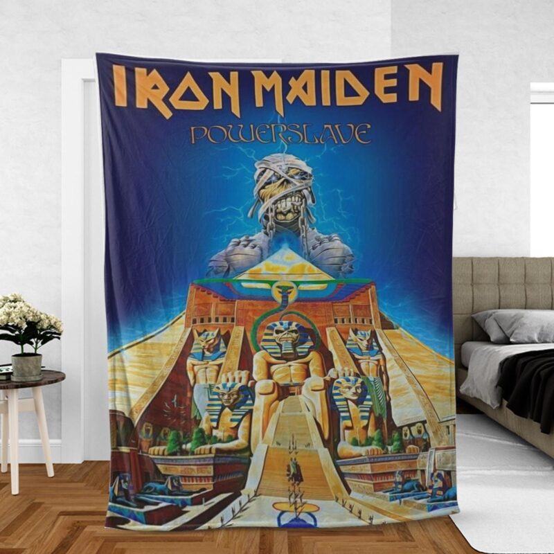 Iron Maiden Heavy Metal Music Band Gift For Fan Comfy Sofa Throw Blanket Gift