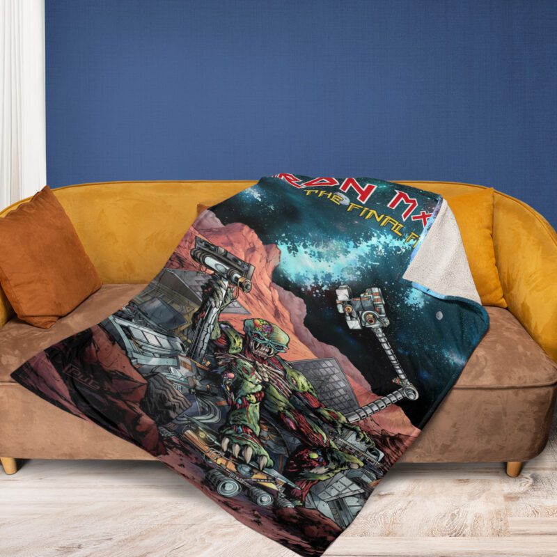 Iron Maiden Heavy Metal Music Band The Final Frontier Fan Gift Iron Maiden Heavy Metal Music Band Gift For Fan Comfy Sofa Throw Blanket Gift 2