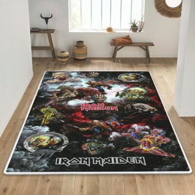 Iron Maiden Music Band Fan Gift Area Rug Living Room