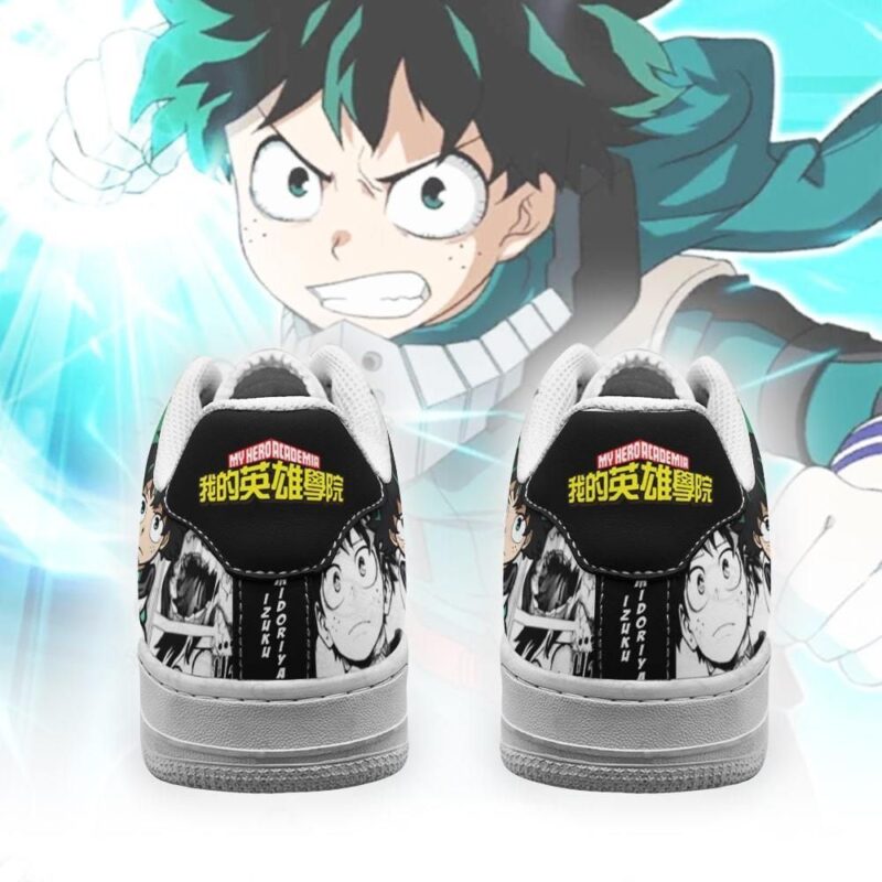 Izuku Midoriya Air Force 1 Sneakers Custom Deku My Hero Academia Anime Shoes Air Force 1 Sneakers 2