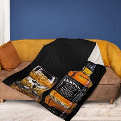 Jack Daniel's, Jack Daniel's Gift For Fan, Jack Daniel's Tennessee Whiskey Comfy Sofa Throw Blanket Gift 2 Jack Daniel's Tennessee Whiskey Comfy Sofa Throw Blanket Gift