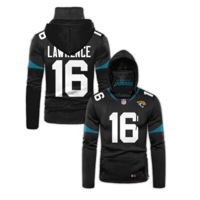 Jacksonville Jaguars Trevor Lawrence #16 Nfl Super Bowl Champions Black Jersey Style Gift For Jaguars And Lawrence Fans Gaiter Hoodie GH0476
