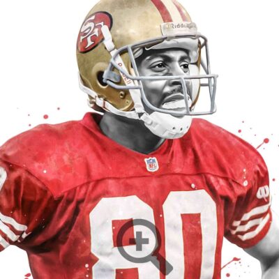 Jerry Rice San Francisco Poster, Canvas, Football Print, Sports Wall Art 1 Canvas