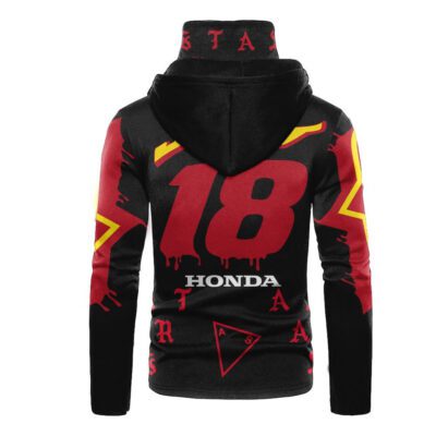 Jett Lawrence 18 Honda Motogp Racing Gaiter Hoodie 691 2
