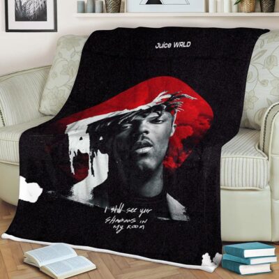 Juice Wrld Rapper 12 Fan Gift, Juice Wrld Rapper 999 Gift For Fan Comfy Sofa Throw Blanket Gift