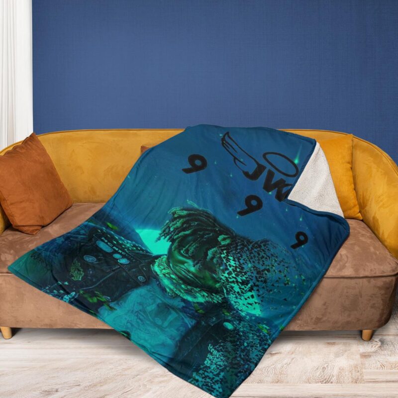 Juice Wrld Rapper 14 Fan Gift Juice Wrld Rapper 999 Gift For Fan Comfy Sofa Throw Blanket Gift 2