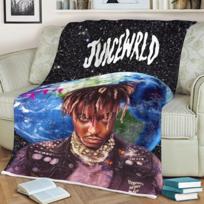 Juice Wrld Rapper 8 Fan Gift, Juice Wrld Rapper 999 Gift For Fan Comfy Sofa Throw Blanket Gift
