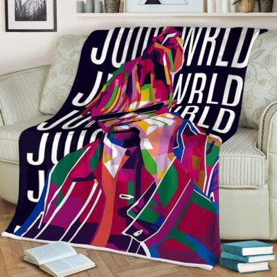 Juice Wrld Rapper Fan Gift Juice Wrld Rapper Gift For Fan Comfy Sofa Throw Blanket Gift 2