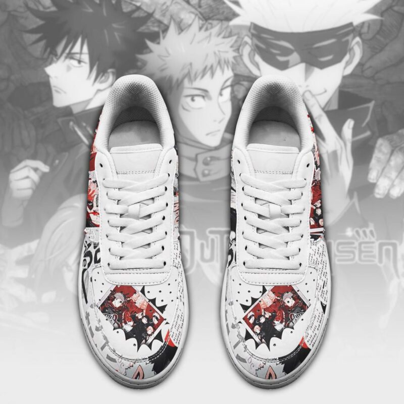 Jujutsu Kaisen Air Force 1 Sneakers Custom Manga Mixed Anime Shoes 1