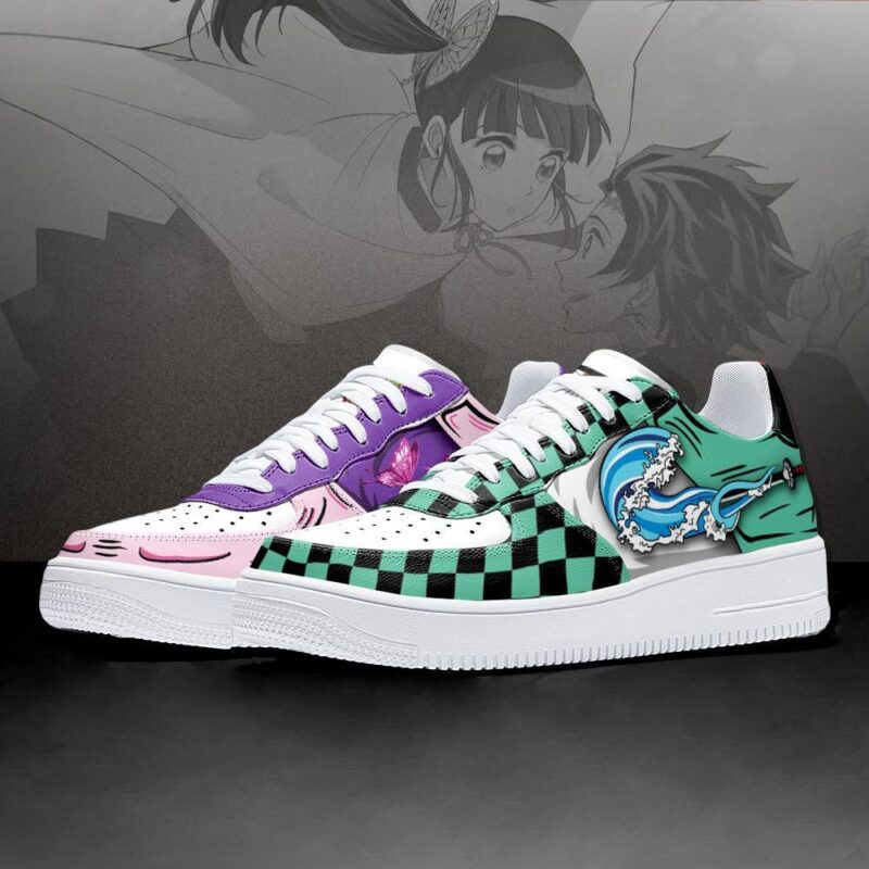 Kanao and Tanjiro Air Force 1 Sneakers Custom Demon Slayer Anime Shoes 2