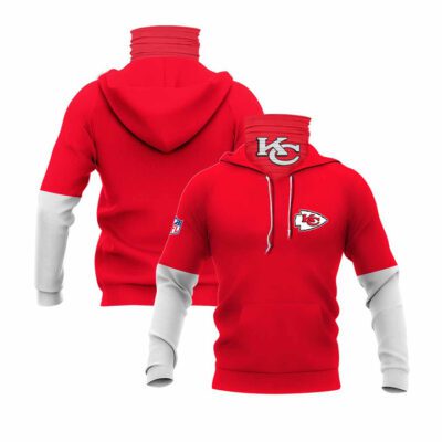 Kansas City Chiefs Nfl American Football Logo 3D Red Jersey Style Gift For Chiefs Fans Gaiter Hoodie GH0931