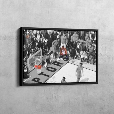 Kawhi Leonard Buzzer Basketball Canvas, Los Angeles Clippers, Toronto Raptors Basketball Buzzer-Beater Shot 1 Los Angeles Clippers