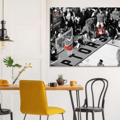 Kawhi Leonard Buzzer Basketball Canvas, Los Angeles Clippers, Toronto Raptors Basketball Buzzer-Beater Shot 2 Toronto Raptors Basketball Buzzer-Beater Shot