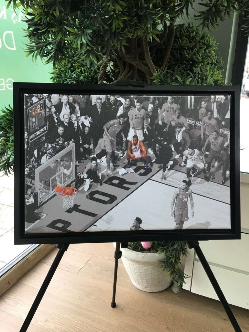 Kawhi Leonard Buzzer Basketball Canvas Los Angeles Clippers Toronto Raptors Basketball Buzzer Beater Shot 3