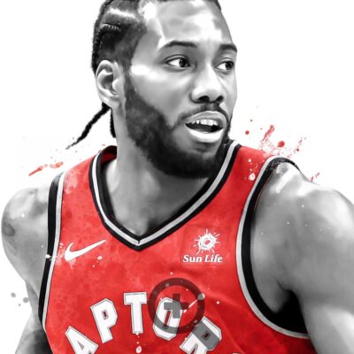Kawhi Leonard Toronto Poster, Canvas, Basketball Print, Sports Wall Art 1 Canvas