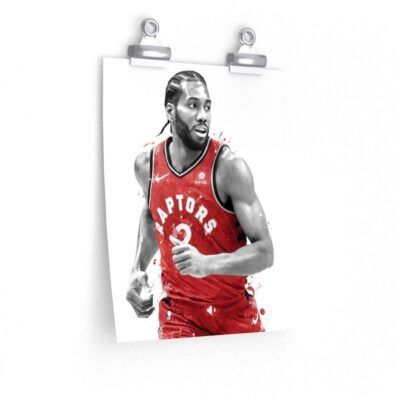 Kawhi Leonard Toronto Poster, Canvas, Basketball Print, Sports Wall Art 2 Basketball Print
