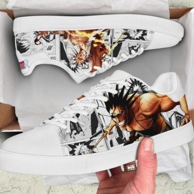 Kenpachi Zaraki Bleach Low Top Leather Stan Smith Shoes SST1253 1 Tennis Shoes