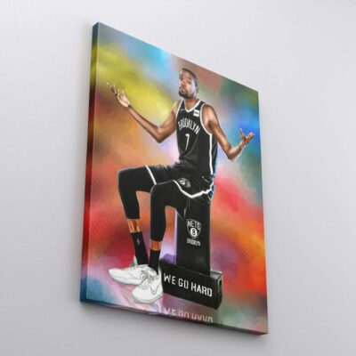 Kevin Durant Canvas Print Kevin Durant Poster Brooklyn Nets Sports Art NBA Wall Art Basketball Home Decor Gifts 1 scaled