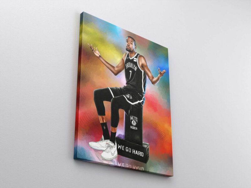 Kevin Durant Canvas Print Kevin Durant Poster Brooklyn Nets Sports Art NBA Wall Art Basketball Home Decor Gifts 1 scaled