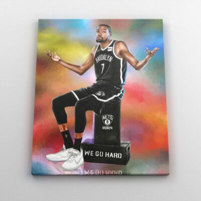 Kevin Durant Canvas Print Kevin Durant Poster Brooklyn Nets Sports Art NBA Wall Art Basketball Home Decor Gifts 2 scaled