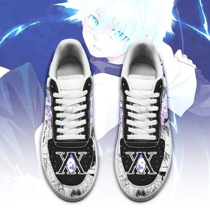 Killua Sneakers Custom Hunter X Hunter Anime Shoes Fan Air Force 1 Sneakers 1